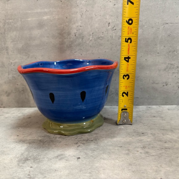 Susan Winget Garden‎ Brights Blue Bowl Plate Hostess Certified International - Picture 8 of 8